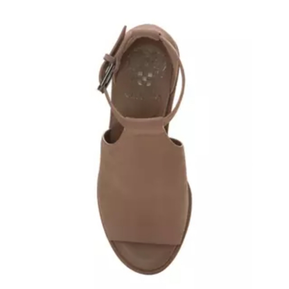 ✨️🤎 Vince camuto frasper leather heel sandals size 8.5 ✨️🤎 - Picture 3 of 4